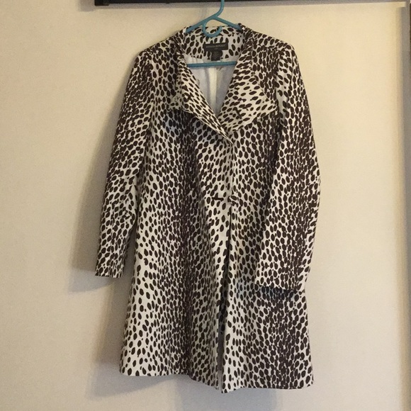 Banana Republic Factory Jackets & Blazers - Banana Republic leopard raincoat medium